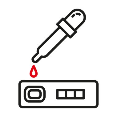 Covid-19 hızlı test antikor antijen simgesi