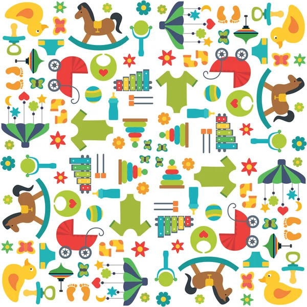 bebek oyuncakları seamless modeli