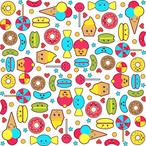 Candy seamless pattern — Stock Vector