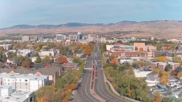 Boise Idaho Usa Října 2020 Boulevard Boise Capital Auty Ulici — Stock video