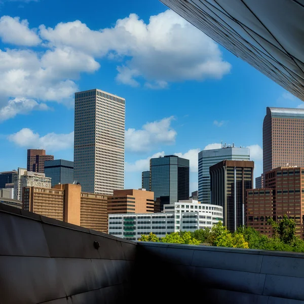 Einzigartiger Blick Auf Die Wolkenkratzer Von Denver Colorado — Stockfoto