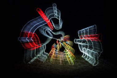 Ayı şekilli eşsiz bir Noel ışığı.