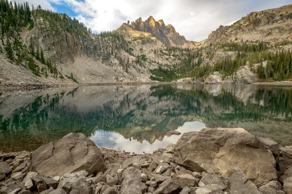 Schöne Landschaft Eines Bergsees Idaho — Stockfoto