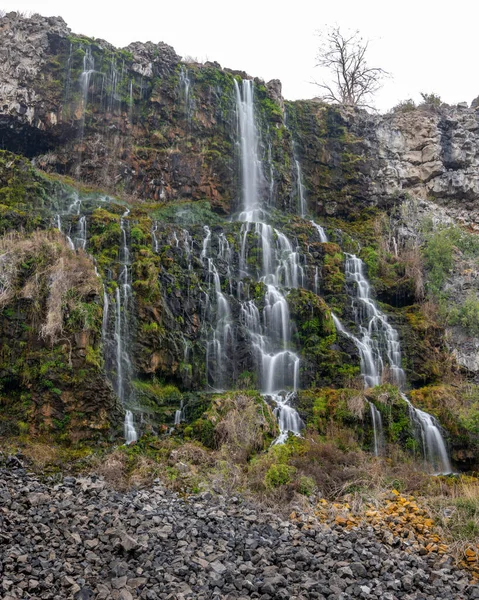 Χίλιες Πηγές Νερό Του Idaho Καταρράκτες Πάνω Από Βράχους — Φωτογραφία Αρχείου