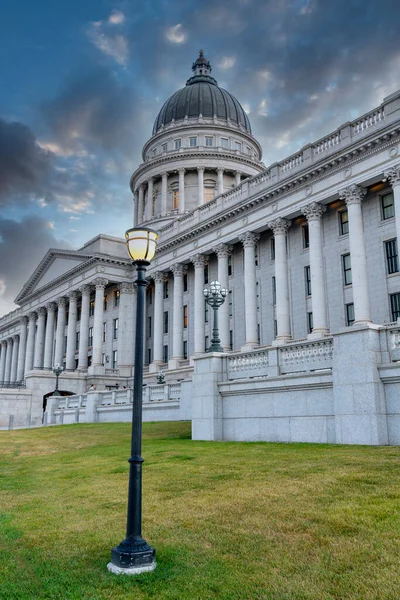 Les Lumières Sont Allumées Capital Building Salt Lake City Utah — Photo