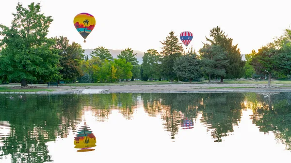 Réflexion Des Ballons Boise Idaho Matin — Photo