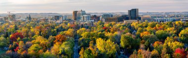 City of trees Boise Idaho in spectacular autumn bloom