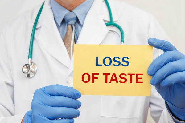 Loss Taste 서명을 장갑을 의사의 — 스톡 사진