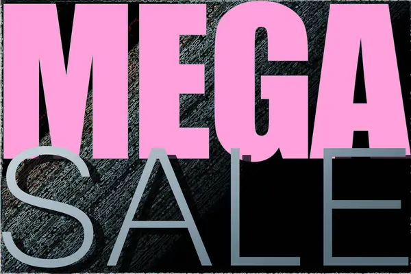 Instagram arkaplan, şablon, web sitesi, mağaza ve reklam için mega satış afişi.