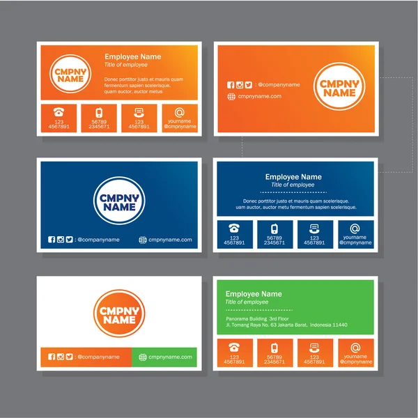 Kurumsal iş kartı tasarım Ttemplate