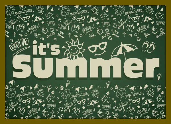 여름 배경 디자인 — 스톡 벡터