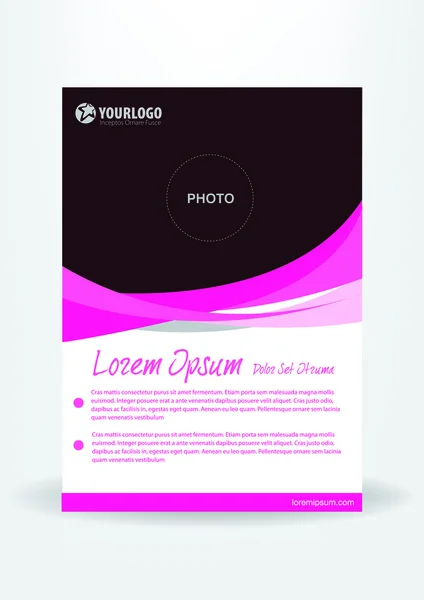 Sjabloon voor folder-brochure — Stockvector