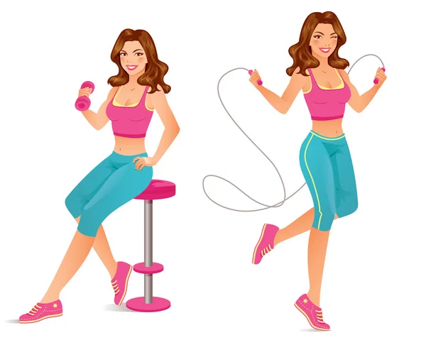 Fitness — Stock Vector