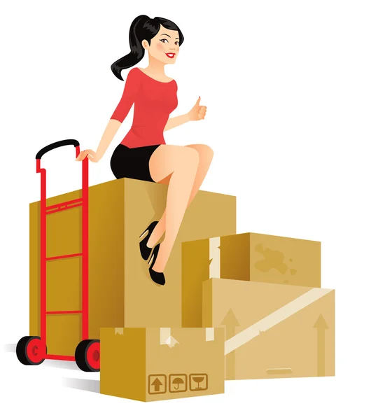 Moving — Stock Vector