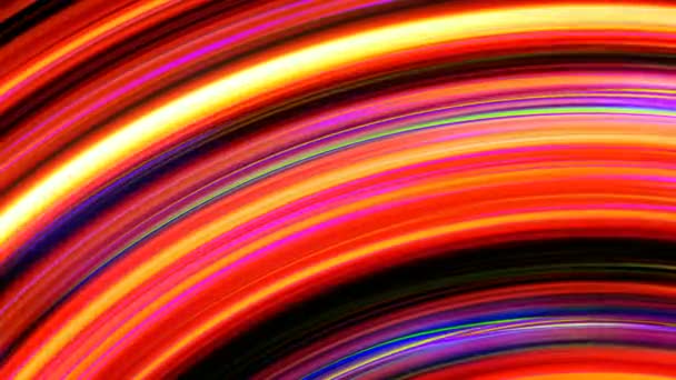 Arco iris abstracto rayas de luz Loop — Vídeos de Stock
