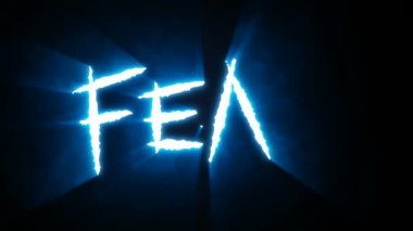 Pençe eğik çizgi korku mavi