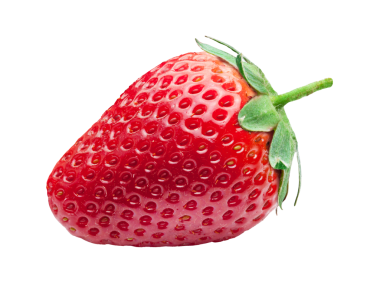 Beyaz arka plan üzerinde izole olgunlaşmış taze çilek