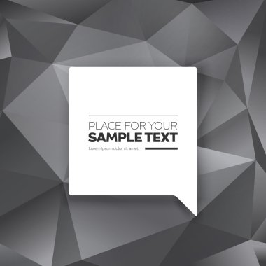 Siyah ve beyaz vektör üçgen şekli arka plan