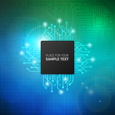 Soyut devre kartı vektör arka plan