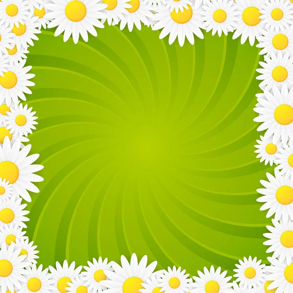 Spring natural twisted vector background frame – stockvektor