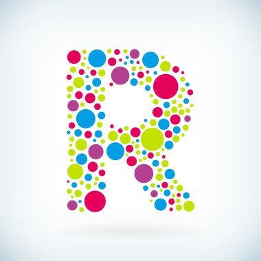 Modern harf R daire sembolü simgesi