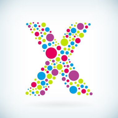 Modern harf X daire sembolü simgesi