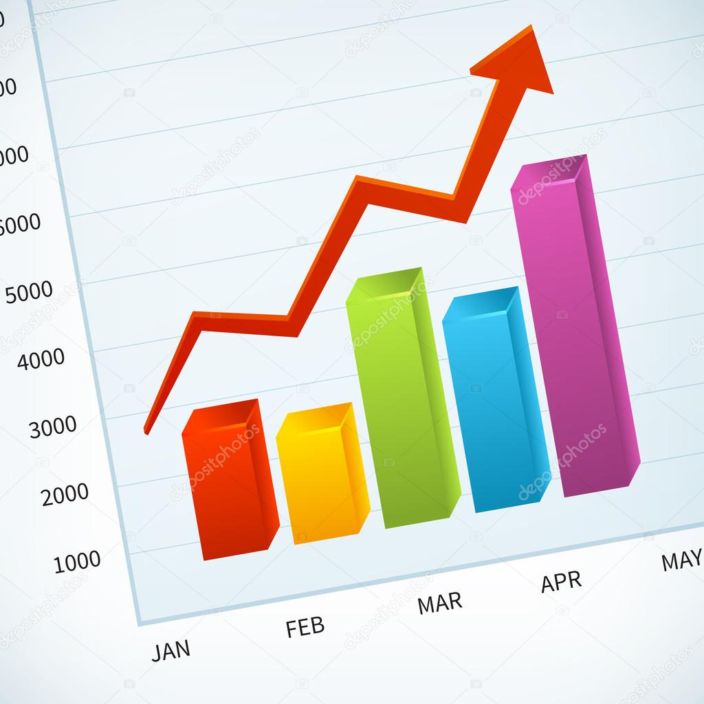 upward business sales chart 