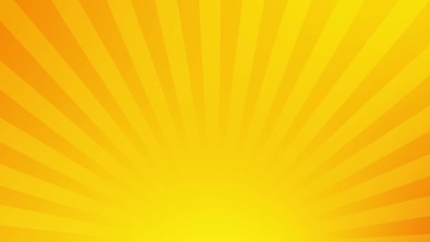 Rotate stripes yellow abstract background. — Stock Video