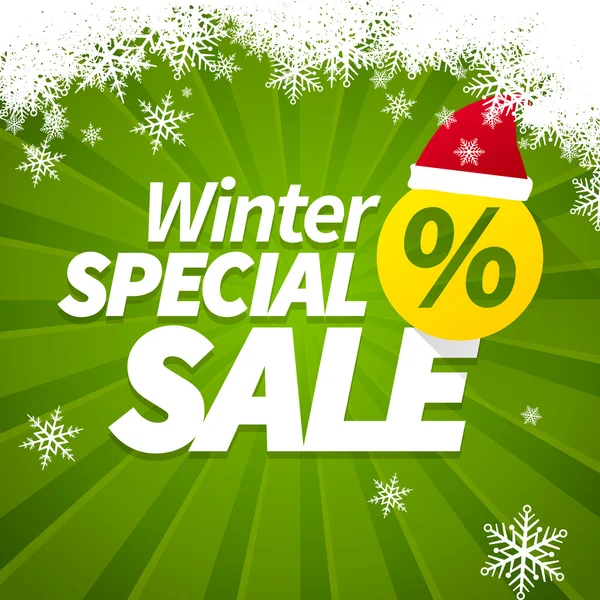 Winter speciale verkoop — Stockvector