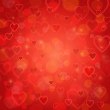 Sevgililer günü ve düğün romantik bulanık kalp arka plan