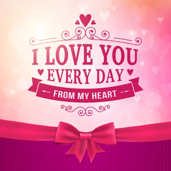 Día de San Valentín y boda romántico corazón fondo — Vector de stock