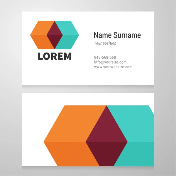 Modern Business card template — Stock Vector