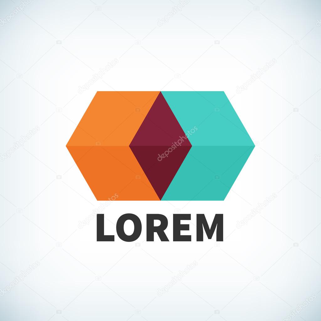 Modern icon flat design element template. layered.