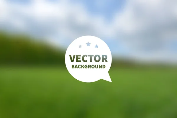 Vector blurred nature sprign background — Stock Vector