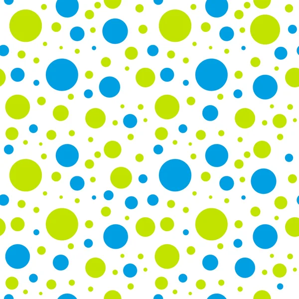 Kids seamless green blue  circle pattern — Stock Vector