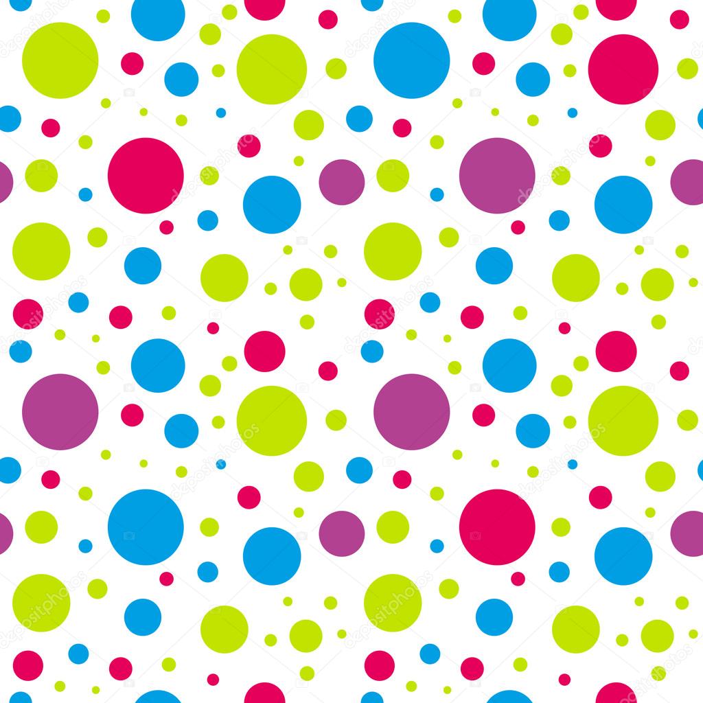 kids seamless colorful circle pattern  