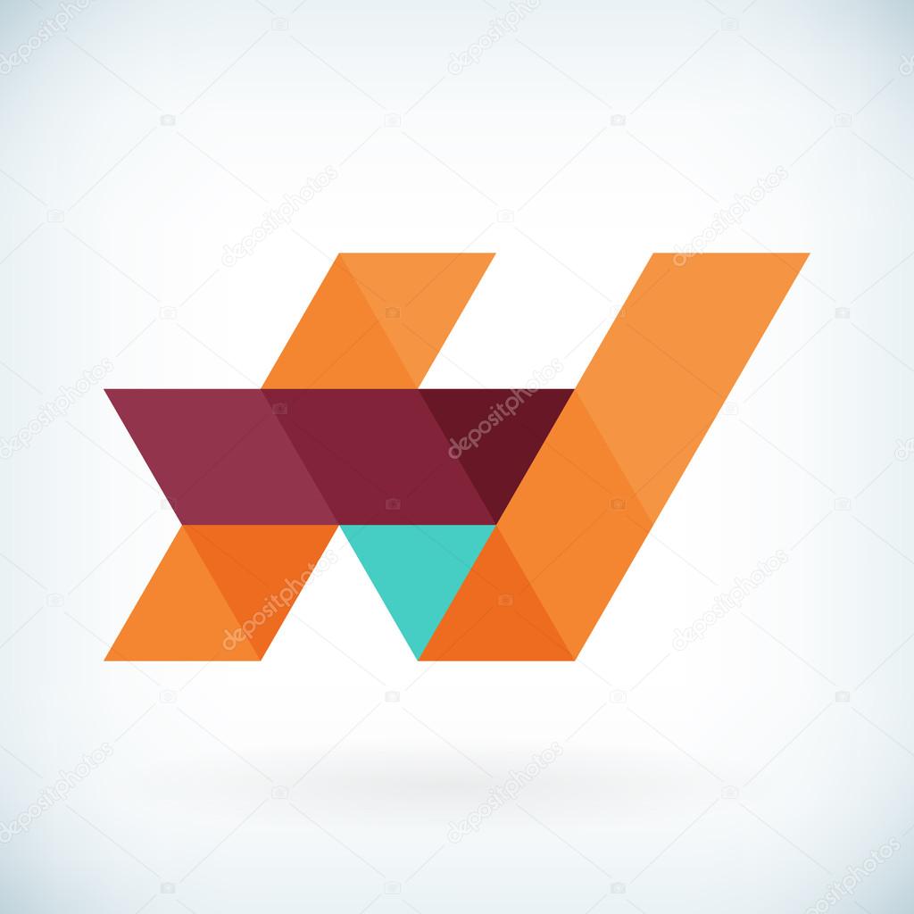Modern letter H icon flat design element template. isolated.