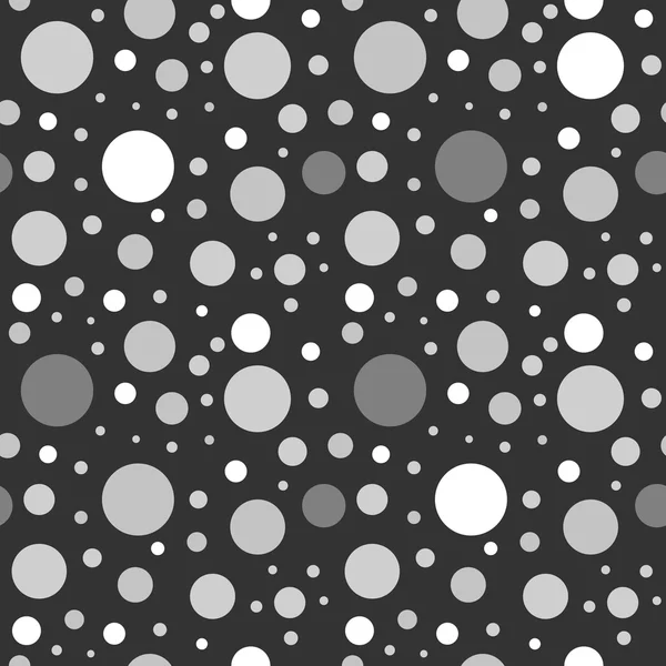 Black and white retro circle seamless pattern — Stock Vector