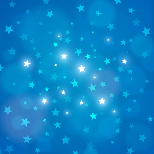 Vector abstracto azul noche cielo estrellas fondo — Vector de stock