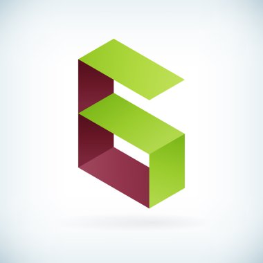 Modern mektup G simgesi düz tasarım öğe şablonu 