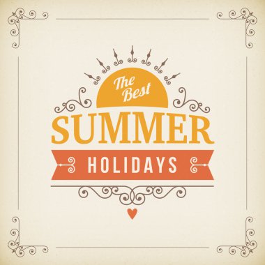 En iyi yaz tatil curl poster 
