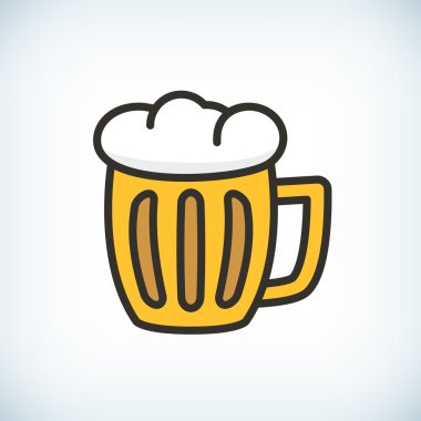 Bira vektör simgesi 