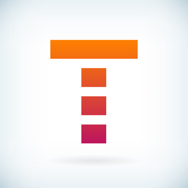 шаблон элемента иконки T
 