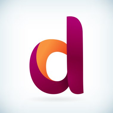 Modern bükülmüş harf D