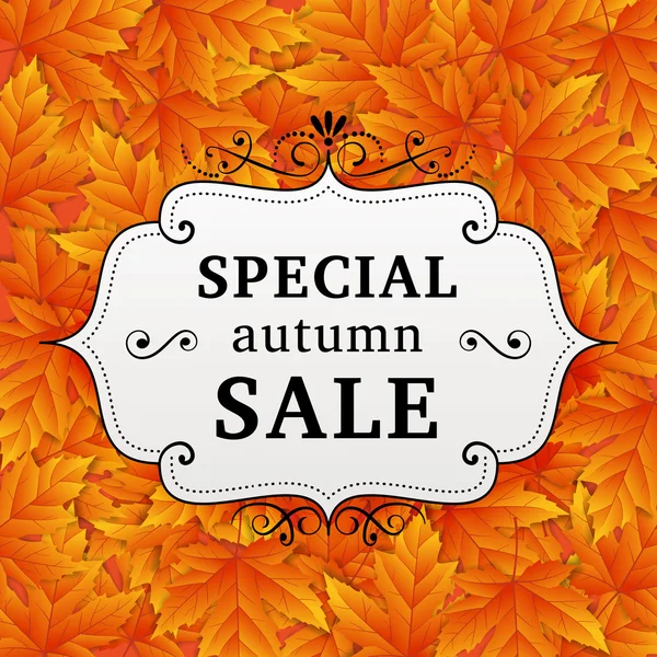 Seasonal special autumn sales business background — Wektor stockowy