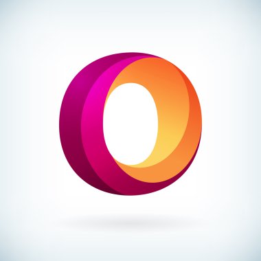 Modern bükülmüş harf o