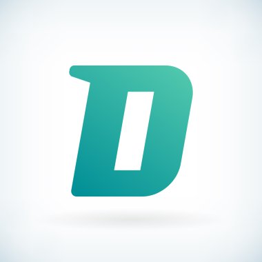 Modern harf D darbe şekil kutsal kişilerin resmi