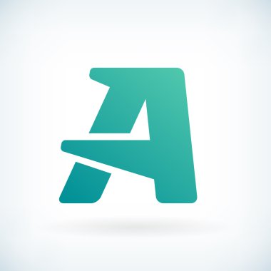 Modern mektup bir darbe şekil simgesi