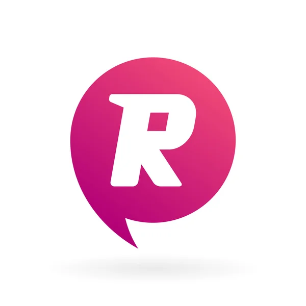 Šablona ikony logo design moderní písmeno R — Stockový vektor