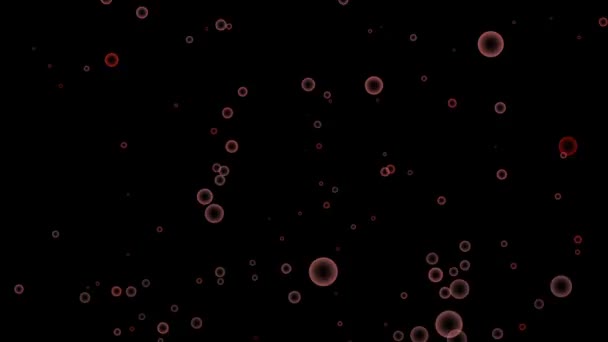 Bobble σωματιδίων Cg εικόνα — Αρχείο Βίντεο
